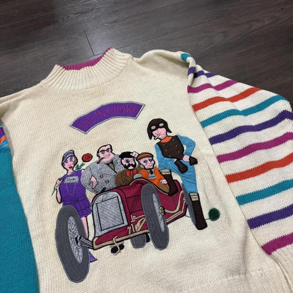 Vintage Bonnie boerer the in crowd knit sweater 90s M